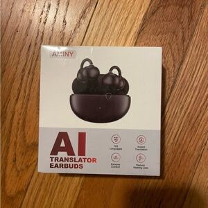 AHINY AI Translator Earbuds - Black